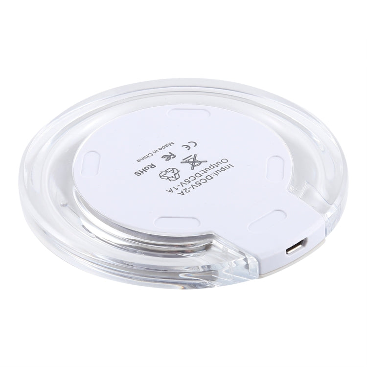 FANTASY 5V 1A Output Qi Standard Ultra-thin Wireless Charger with Charging Indicator, Support QI Standard Phones, FANTASY White, FANTASY 5V 1A
