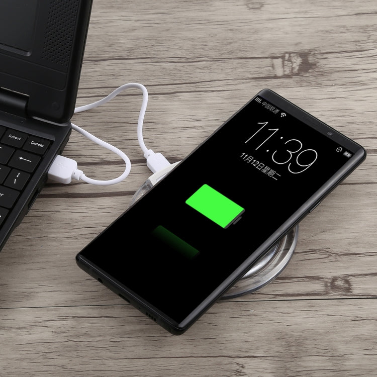 FANTASY 5V 1A Output Qi Standard Ultra-thin Wireless Charger with Charging Indicator, Support QI Standard Phones, FANTASY White, FANTASY 5V 1A