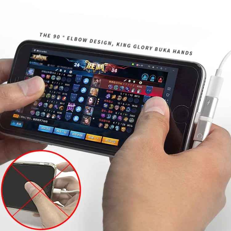 2 in 1 8 Pin 5V 1A Listen Call Audio Converter Earphone Adapter