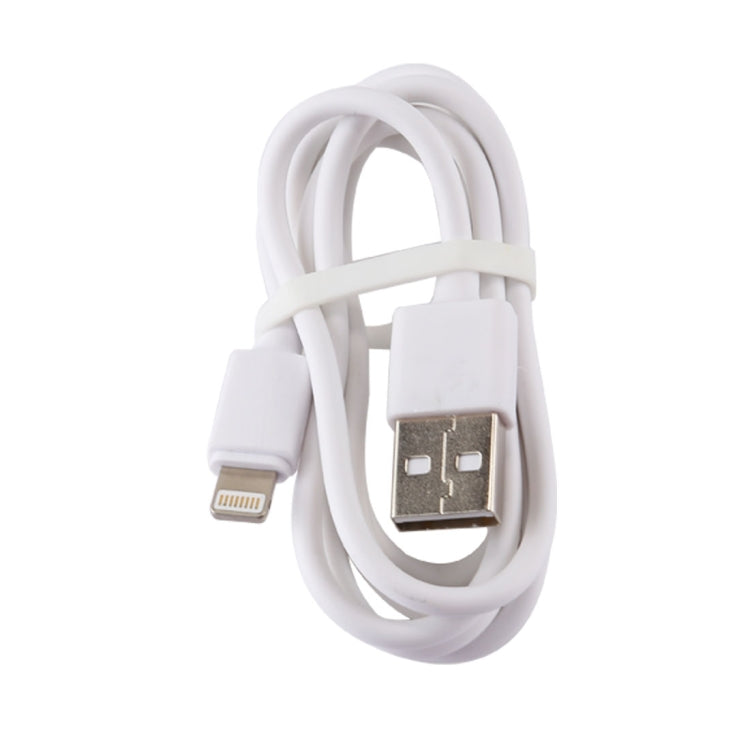 For iPhone 5V 2.1A Intellgent Identification USB Charger with 1m USB to 8 Pin Charging Cable, EU Plug