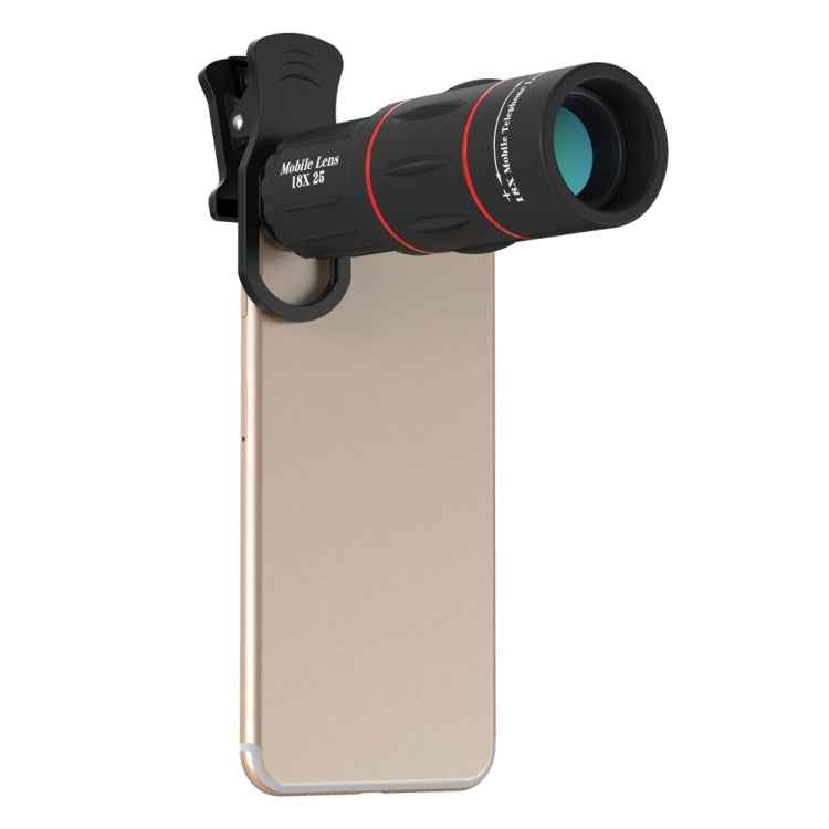 3 in 1 Universal 18X Telephoto Lens + Tripod Mount + Mobile Phone Clip