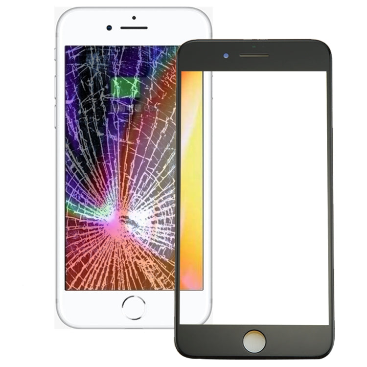 for iPhone 8 Plus Front Screen Outer Glass Lens with Front LCD Screen Bezel Frame, For iPhone 8 Plus (Frame) - BSPART