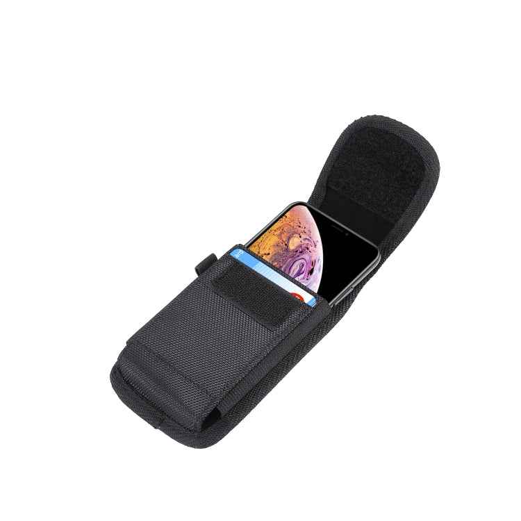 4.7 inch Universal Vertical Nylon Fabric Waist Bag  for iPhone X & iPhone 8, Galaxy S6, Redmi 3