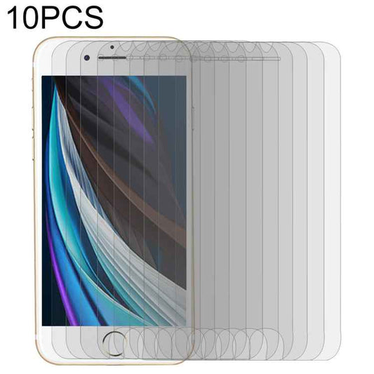 For iPhone SE 2022 / SE 2020 10pcs Large Arc EdgeTempered Glass Film