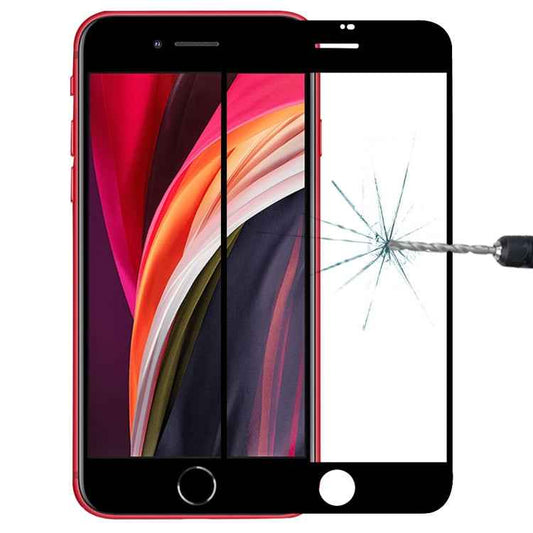 For iPhone SE 2022 / 2020 Full Screen Large Arc Edge High Aluminum Tempered Glass Film