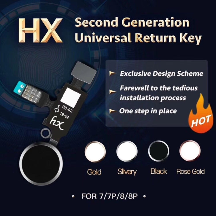 New Design Home Button (2 nd ) with Flex Cable for iPhone 8 Plus / 7 Plus / 8 / 7, 2nd for iPhone 8 Plus / 7 Plus / 8 / 7, 2nd For iPhone 8 Plus / 7 Plus / 8 / 7