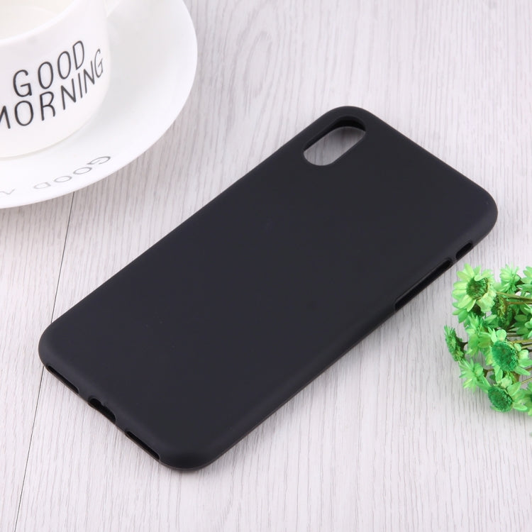 For iPhone X / XS Solid Color Frosted Soft TPU Case