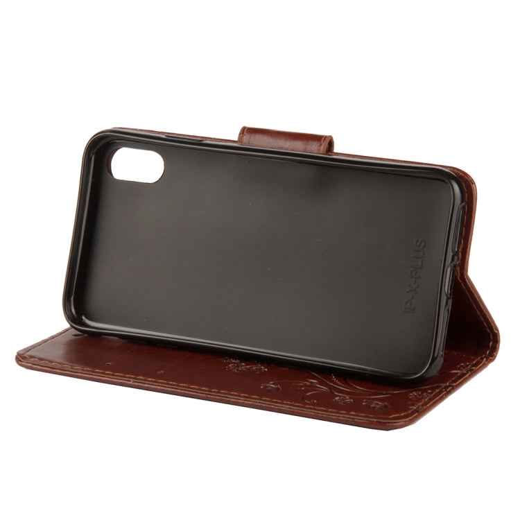 For iPhone XS Max Embossed Butterfly Pattern Horizontal Flip Leather Case with Card Slot & Holder & Wallet & Lanyard
