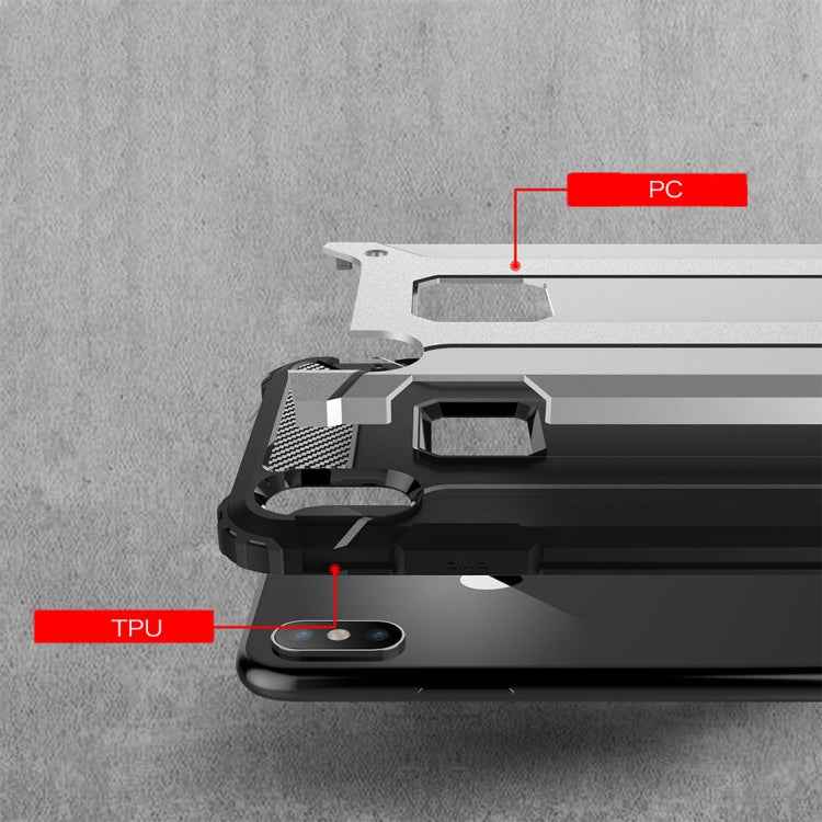 For iPhone XS Max TPU + PC Armor Combination Back Cover Case