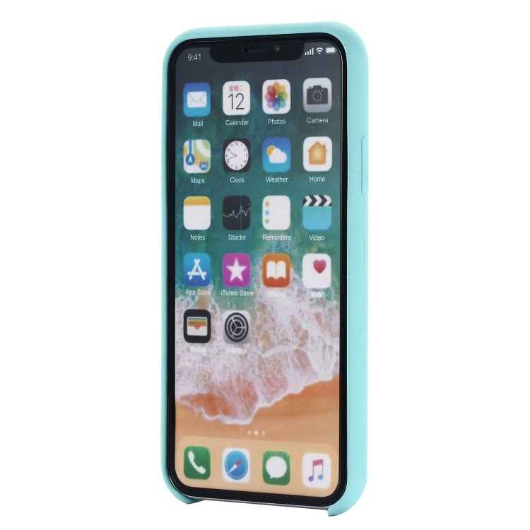 For iPhone XS Max Four Corners Full Coverage Liquid Silicone Protective Case Back Cover