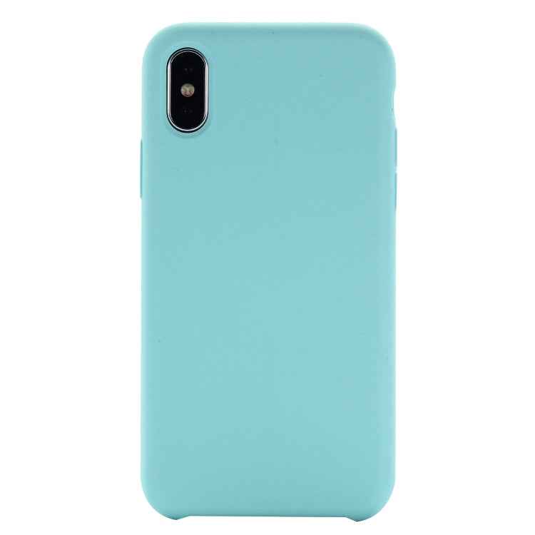 For iPhone XS Max Four Corners Full Coverage Liquid Silicone Protective Case Back Cover