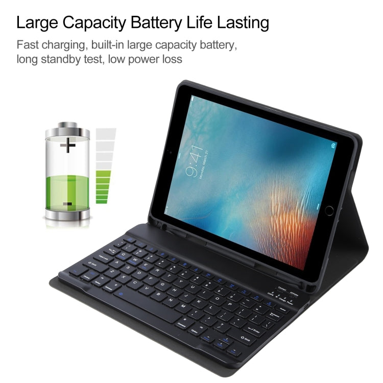 For iPad Pro 9.7 / 9.7 inch 2017 / 9.7 2018 / Air / Air 2 IP071 Separable ABS Smart Bluetooth Keyboard + Litchi Texture Horizontal Flip Leather Tablet Case, For iPad Pro 9.7 inch, For iPad Pro 9.7 / 9.7 inch 2017 / 9.7 2018 / Air / Air 2