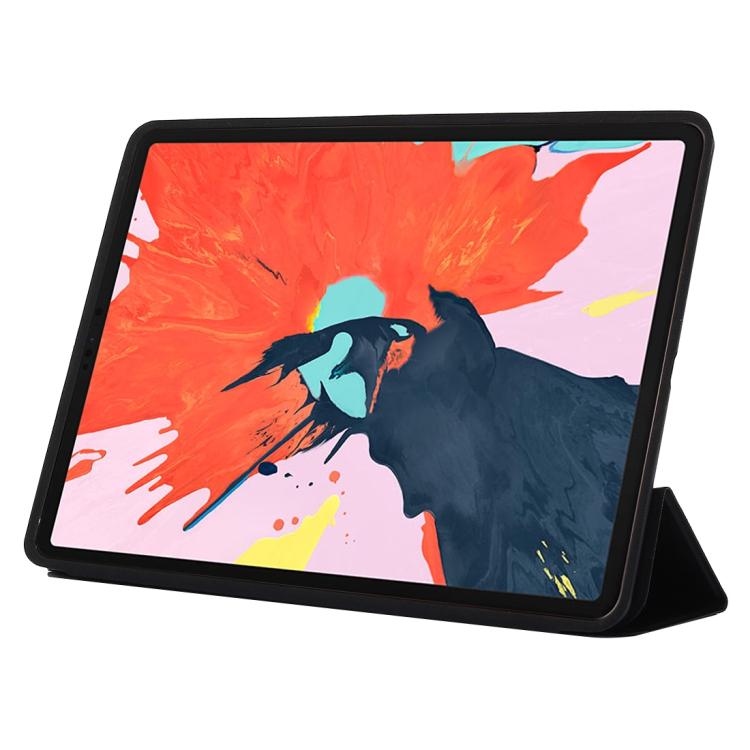Horizontal Flip Solid Color Leather Case for iPad Pro 12.9 inch (2018), with Three-folding Holder & Wake-up / Sleep Function
