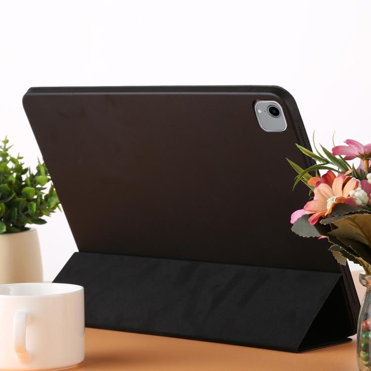 Horizontal Flip Solid Color Leather Case for iPad Pro 12.9 inch (2018), with Three-folding Holder & Wake-up / Sleep Function
