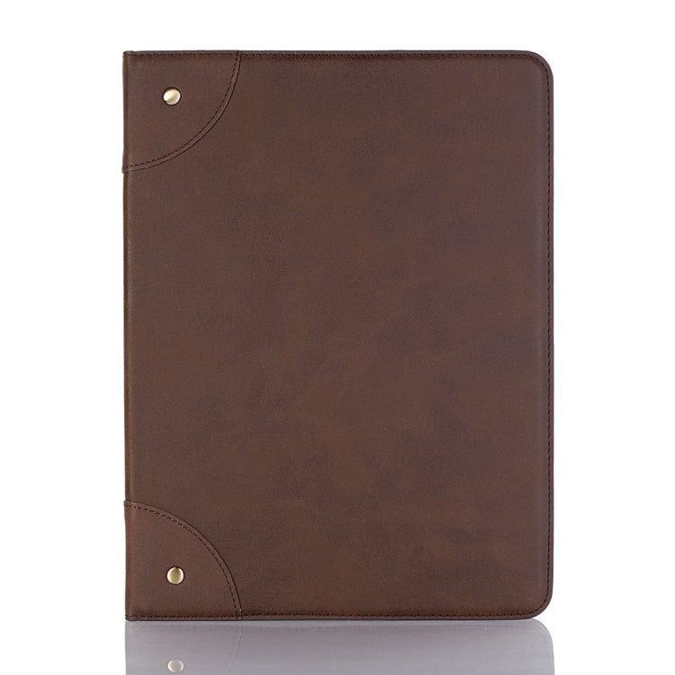 Retro Book Style Horizontal Flip PU Leather Case for iPad Air 13 2025 / 2024 / iPad Pro 12.9 inch (2018), with Holder & Card Slots & Wallet