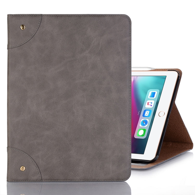 Retro Book Style Horizontal Flip PU Leather Case for iPad Air 13 2025 / 2024 / iPad Pro 12.9 inch (2018), with Holder & Card Slots & Wallet