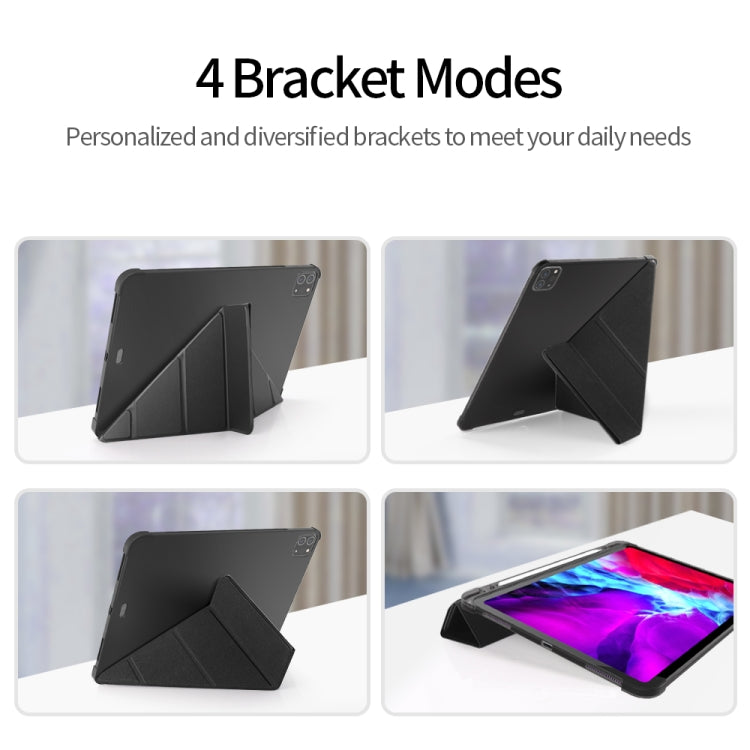 Multi-folding TPU Leather Tablet Case for iPad Pro 11 2022 / 2021 / 2020 / 2018, For iPad Pro 11 2022 / 2021 / 2020 / 2018, For iPad Pro 11 2022 / 2021 / 2020 / 2022, For iPad Pro 11 2022 / 2021 / 2020 / 2020, For iPad Pro 11 2022 / 2021 / 2020 / 2019