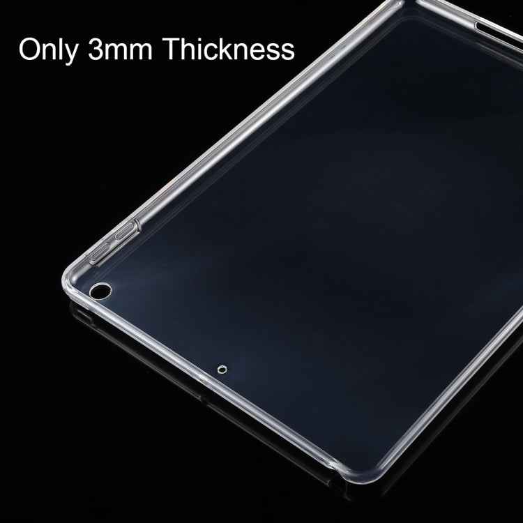 For iPad 10.2 2021 / 2020 / 2019 3mm HD Transparent TPU Soft Protective Case