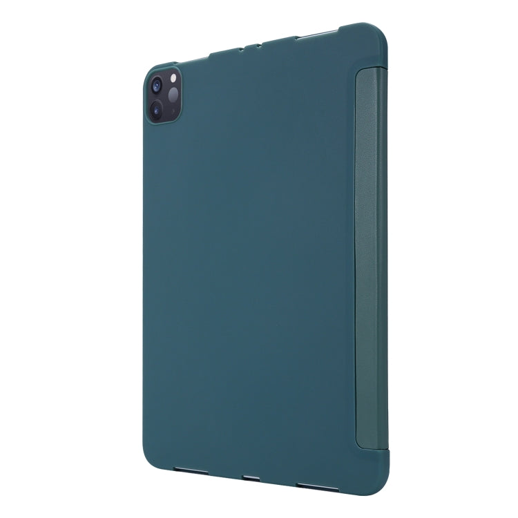 For iPad Pro 11 (2020) PC + PU Leather Tablet Case with Three-folding Holder, For iPad Pro 11 (2020)