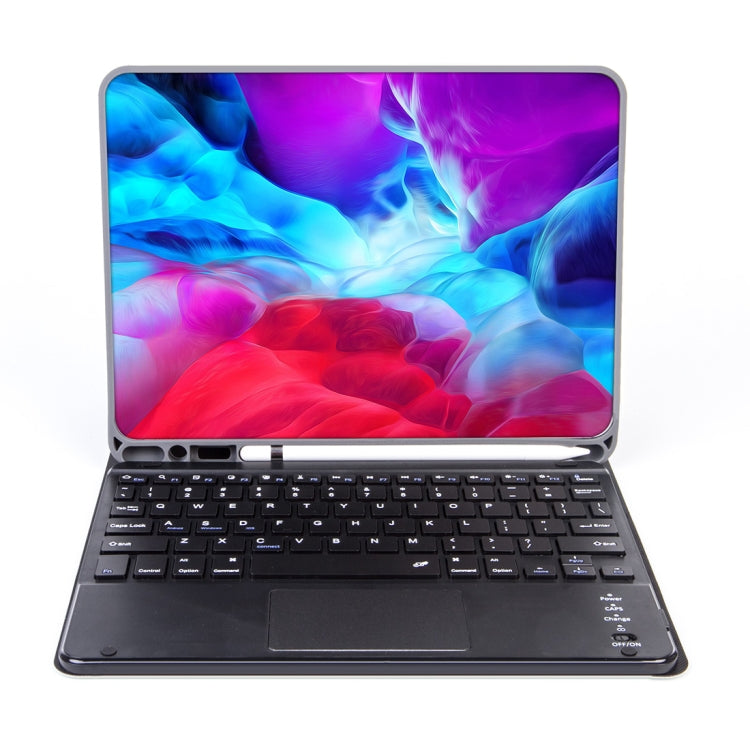 Funda con teclado Bluetooth desmontable de textura lisa X-11BC para iPad Pro de 11 pulgadas (2020/2018), con panel táctil y ranura para lápiz