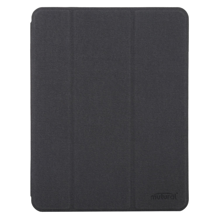 Mutural YASHI Series TPU + PU Cloth Pattern Texture Horizontal Flip Leather Case with Three-folding Holder & Pen Slot & Wake-up / Sleep Function For iPad Air 2022 / 2020 10.9