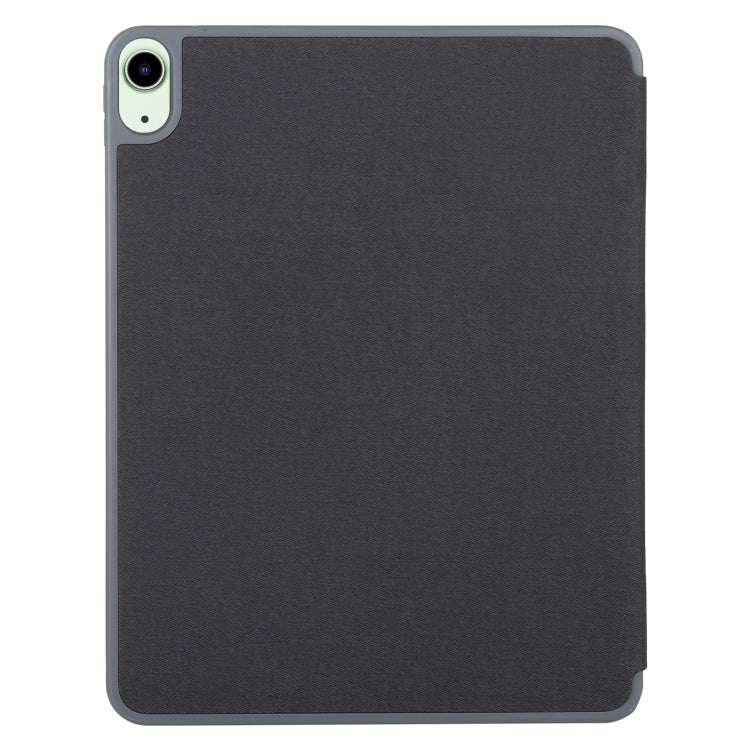 Mutural YASHI Series TPU + PU Cloth Pattern Texture Horizontal Flip Leather Case with Three-folding Holder & Pen Slot & Wake-up / Sleep Function For iPad Air 2022 / 2020 10.9
