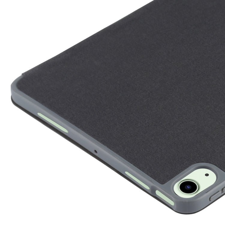 Mutural YASHI Series TPU + PU Cloth Pattern Texture Horizontal Flip Leather Case with Three-folding Holder & Pen Slot & Wake-up / Sleep Function For iPad Air 2022 / 2020 10.9