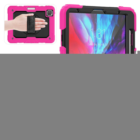 For iPad Pro 11 inch (2018) / Pro 11 inch (2020) Shockproof Colorful Silica Gel + PC Protective Tablet Case with Holder & Shoulder Strap & Hand Strap & Pen Slot, For iPad Pro 11 inch (2018)