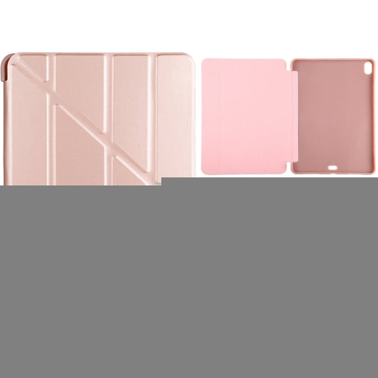Millet Texture PU+ Silicone Full Coverage Leather Case with Multi-folding Holder for iPad Air (2020) 10.9 inch, For iPad Air (2020) 10.9 inch