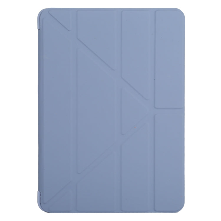 Millet Texture PU+ Silicone Full Coverage Leather Case with Multi-folding Holder for iPad Air (2020) 10.9 inch