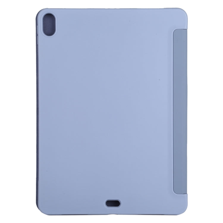 Millet Texture PU+ Silicone Full Coverage Leather Case with Multi-folding Holder for iPad Air (2020) 10.9 inch