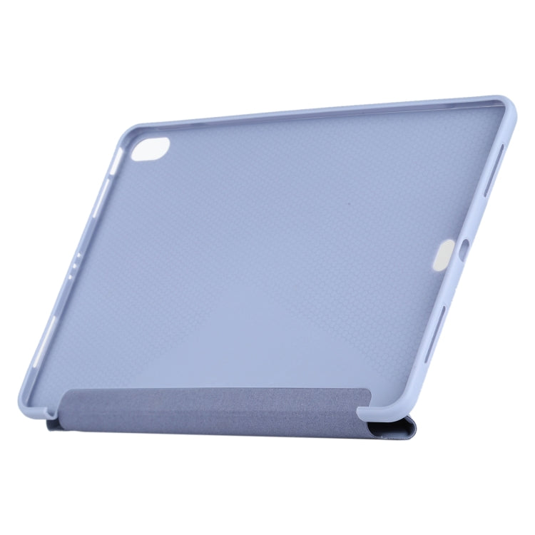 Millet Texture PU+ Silicone Full Coverage Leather Case with Multi-folding Holder for iPad Air (2020) 10.9 inch