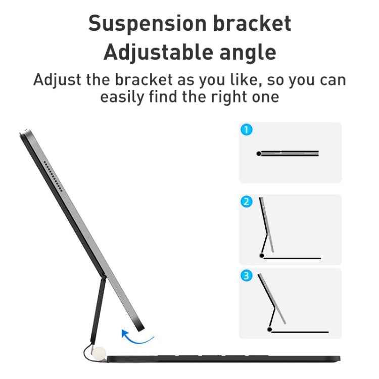 T89 Magic Suspended Bluetooth Keyboard Leather Case For iPad Pro 11 2022 / 2021 / 2020 / 2018