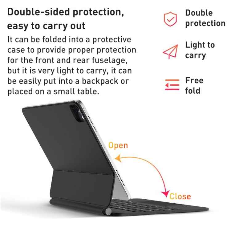 T89 Magic Suspended Bluetooth Keyboard Leather Case For iPad Pro 11 2022 / 2021 / 2020 / 2018
