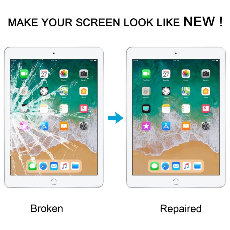 For iPad Pro 12.9 2021 5th / 2022 6th Front Screen Outer Glass Lens with OCA Optically Clear Adhesive, For iPad Pro 12.9 2021 / 2022