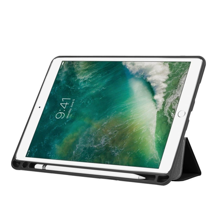 Custer Texture Horizontal Flip Leather Case for iPad Pro 10.5 Inch / iPad Air (2019), with Three-folding Holder & Pen Slot