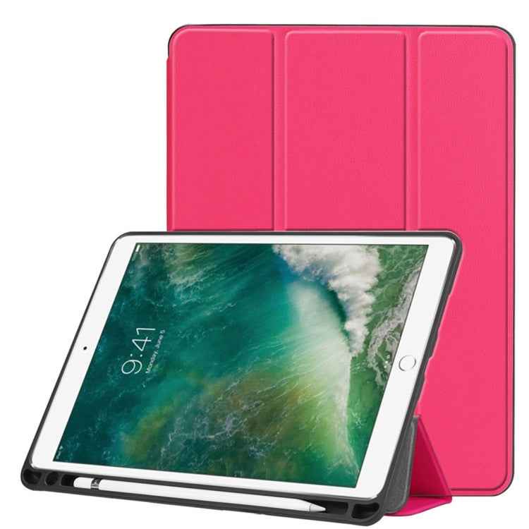 Custer Texture Horizontal Flip Leather Case for iPad Pro 10.5 Inch / iPad Air (2019), with Three-folding Holder & Pen Slot