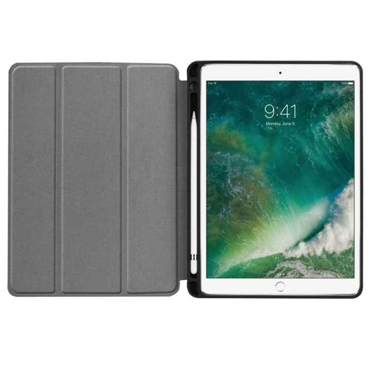 Custer Texture Horizontal Flip Leather Case for iPad Pro 10.5 Inch / iPad Air (2019), with Three-folding Holder & Pen Slot