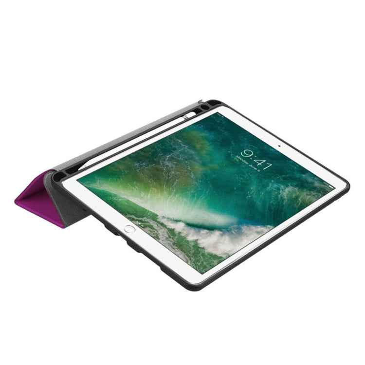 Custer Texture Horizontal Flip Leather Case for iPad Pro 10.5 Inch / iPad Air (2019), with Three-folding Holder & Pen Slot