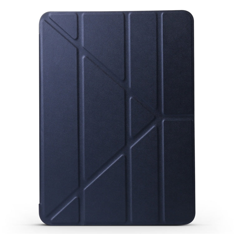 Étui en cuir texturé Millet PU + gel de silice pour iPad Air (2019) / iPad Pro 10,5 pouces, avec support multi-plis, pour iPad Air (2019)