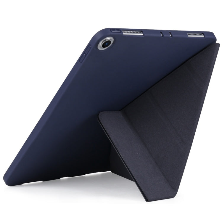 Étui en cuir texturé Millet PU + gel de silice pour iPad Air (2019) / iPad Pro 10,5 pouces, avec support multi-plis, pour iPad Air (2019)