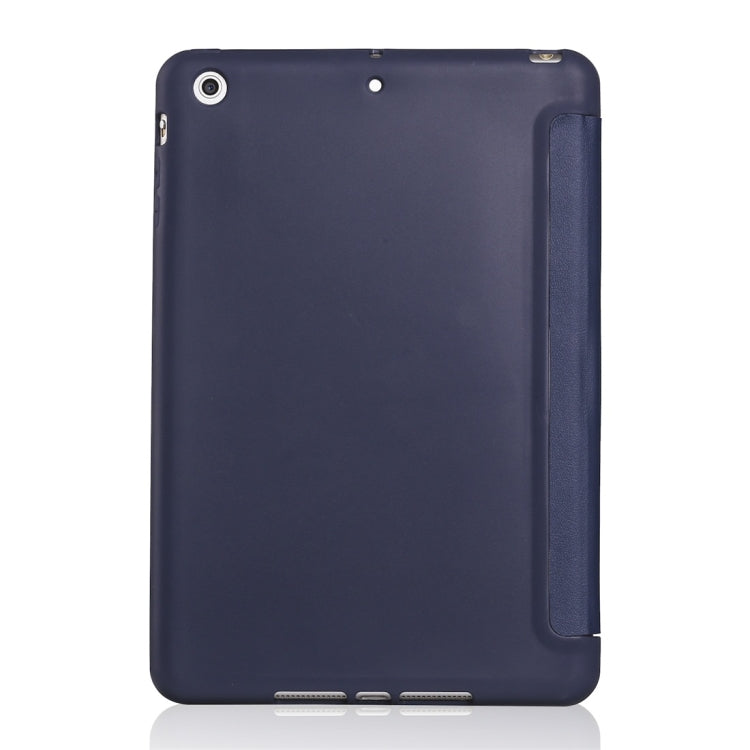 Millet Texture PU+ Silica Gel Full Coverage Leather Case for iPad Mini 4/5, with Multi-folding Holder