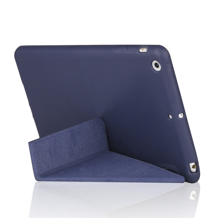 Millet Texture PU+ Silica Gel Full Coverage Leather Case for iPad Mini 4/5, with Multi-folding Holder