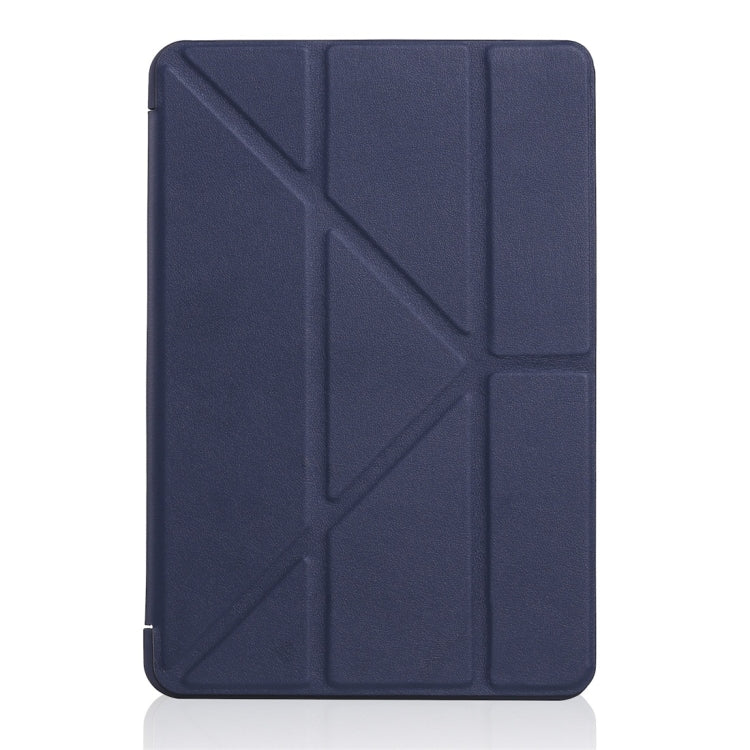 Étui en cuir Millet texturé PU + gel de silice à couverture intégrale pour iPad Mini 4/5, avec support multi-plis