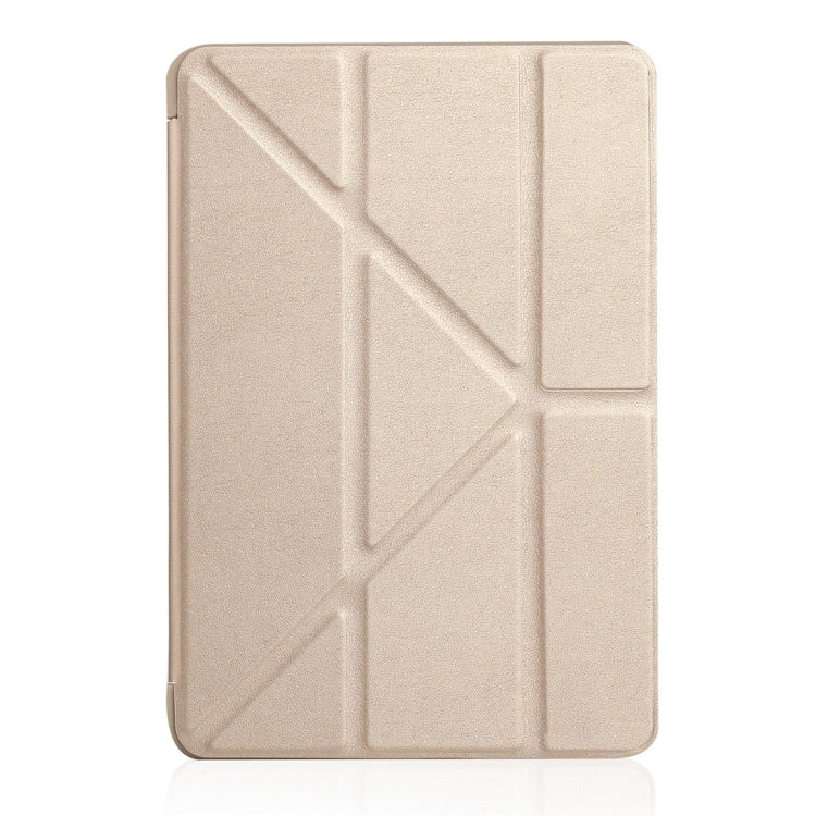 Étui en cuir Millet texturé PU + gel de silice à couverture intégrale pour iPad Mini 4/5, avec support multi-plis