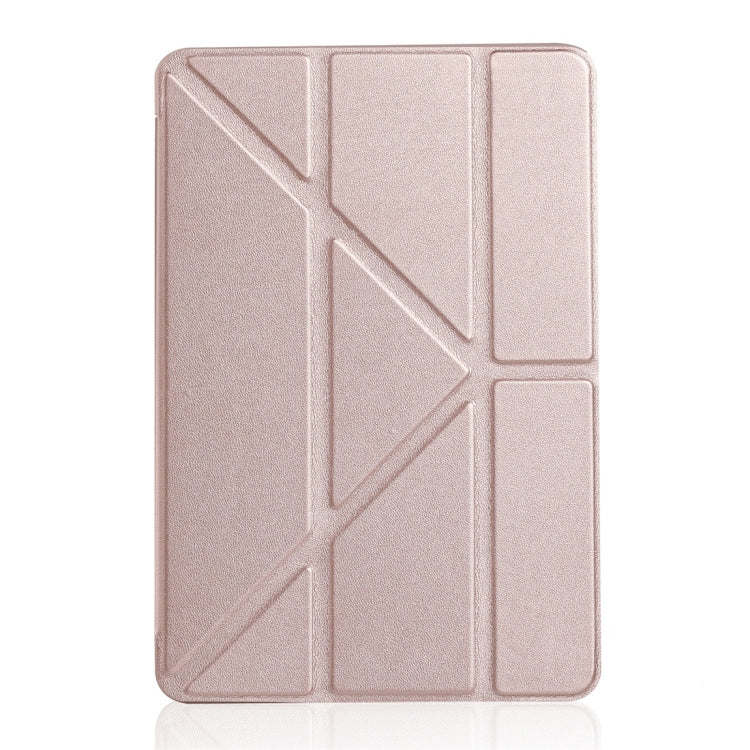 Étui en cuir Millet texturé PU + gel de silice à couverture intégrale pour iPad Mini 4/5, avec support multi-plis