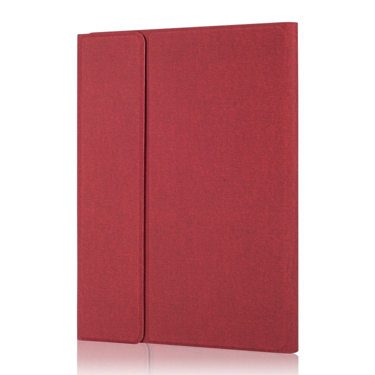 RK11 For iPad Pro 11 inch Silk Texture Detachable Plastic Bluetooth Keyboard Leather Tablet Case with Pen Slot & Stand Function