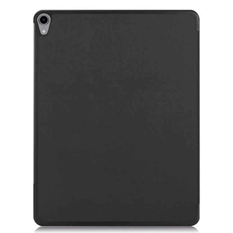 Custer Texture Horizontal Flip PU Leather Case for iPad Air 13 2024 / iPad Pro 12.9 inch (2018), with Three-folding Holder & Sleep / Wake-up Function