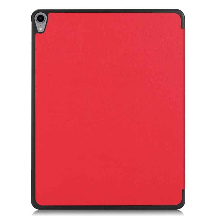 Custer Texture Horizontal Flip PU Leather Case for iPad Air 13 2024 / iPad Pro 12.9 inch (2018), with Three-folding Holder & Sleep / Wake-up Function