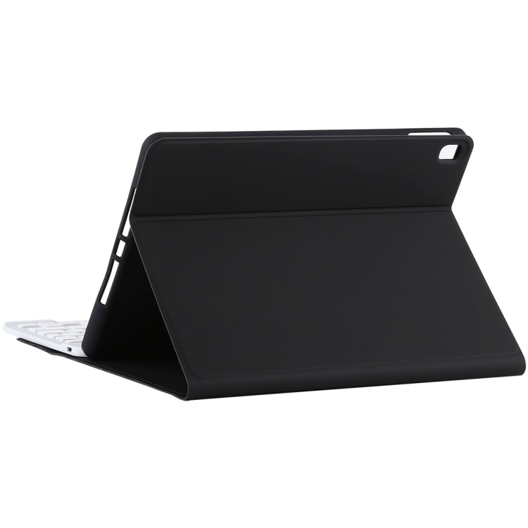 TG11B Detachable Bluetooth White Keyboard + Microfiber Leather Tablet Case for iPad Pro 11 inch (2020), with Pen Slot & Holder